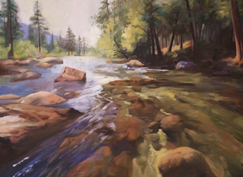 “Yosemite”
Oil on canvas  18”x24”. Accepted by National Oil and Acrylic Painters Society’s 
“Masters and Signature Artists Exhibition - 2015 Spring Signature Show”